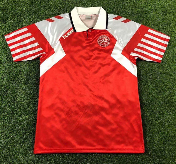 Camiseta Dinamarca Local 92-93 Retro frontal