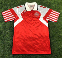 Camiseta Dinamarca Local 92-93 Retro frontal