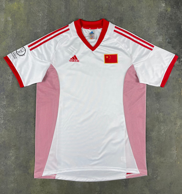 Camiseta China Visitante 2002 Retro frontal