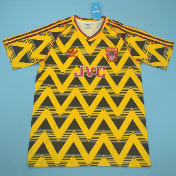 Camiseta Arsenal FC Visitante 91-92 Retro frontal