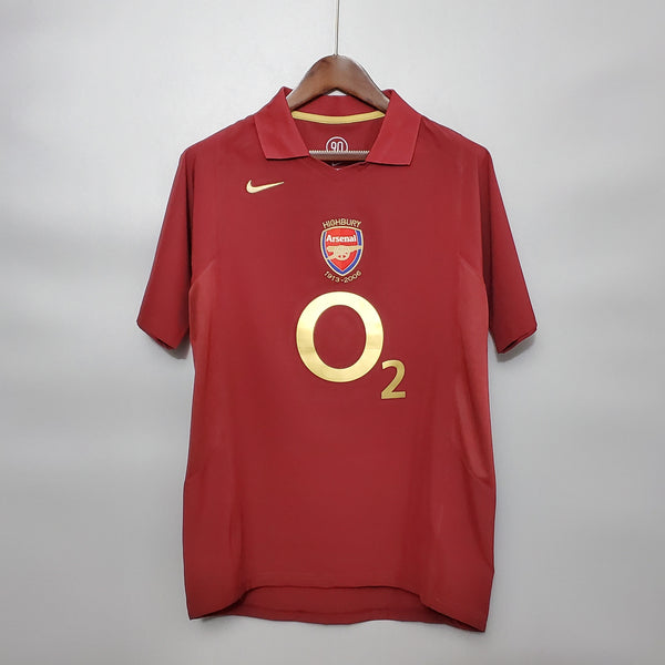 Camiseta Arsenal Local 05-06 frontal