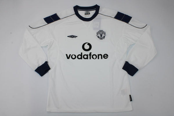 Camiseta Manchester United Tercera Equipacion Manga Larga 99-00 frontal