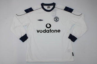Camiseta Manchester United Tercera Equipacion Manga Larga 99-00 frontal