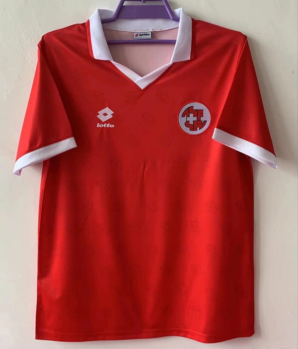 Camiseta Suiza Local 1994 Retro frontal