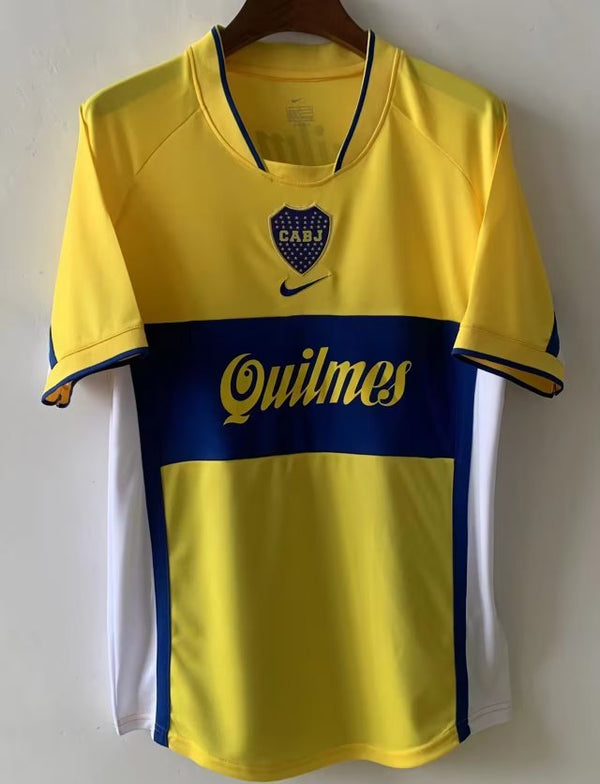 Camiseta Boca Juniors Visitante 2001 Retro frontal