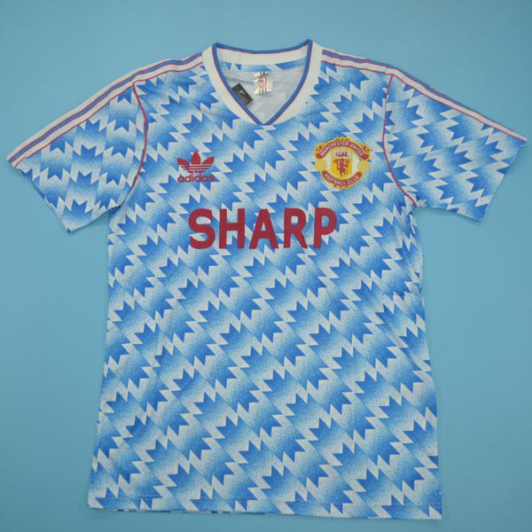 Camiseta Manchester United Visitante 90-92 Retro frontal