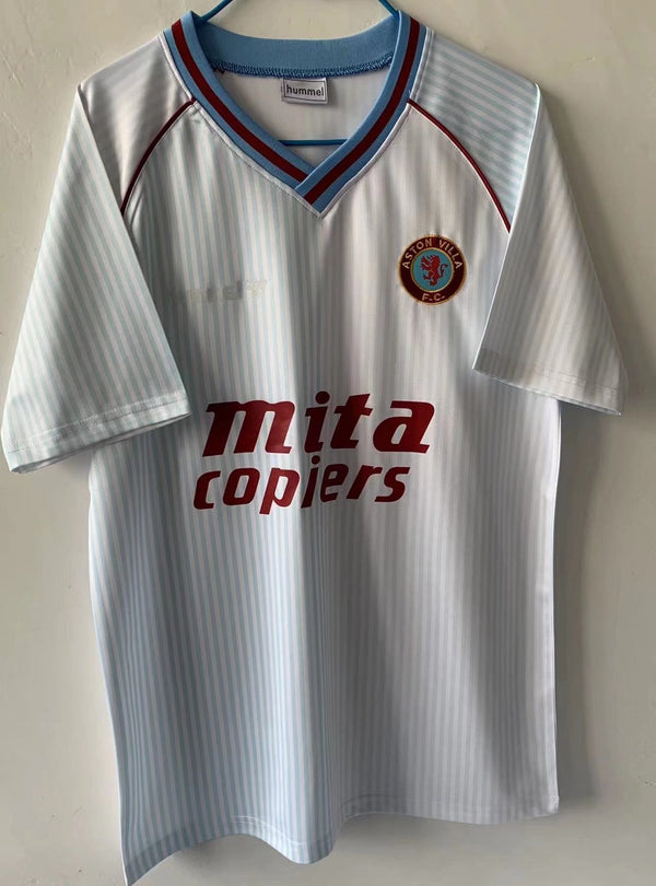 Camiseta Aston Villa Visitante 87-89 Retro frontal