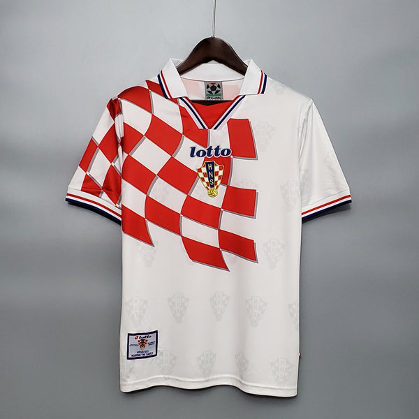 Camiseta Croacia Local 1998 Retro frontal
