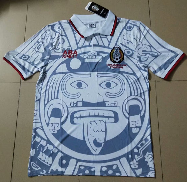 Camiseta Mexico Visitante 1998 Retro frontal