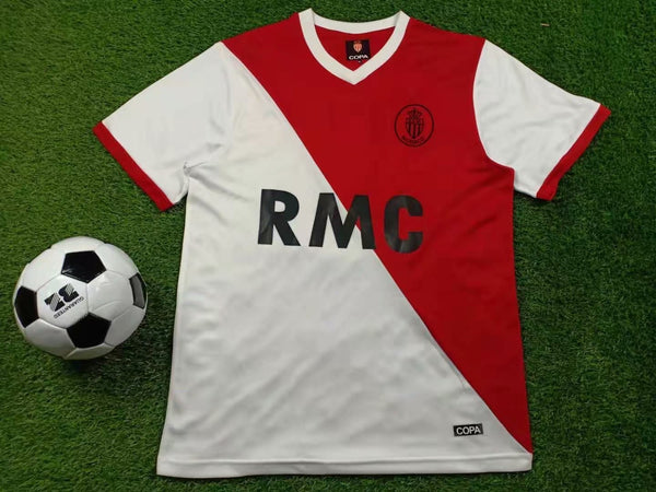 Camiseta AS Monaco Local 77-82 Retro frontal