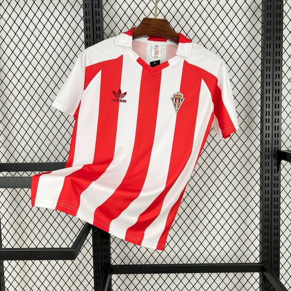 Camiseta Sporting de Gijon Local 80-81 Retro frontal