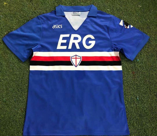 Camiseta Sampdoria Local 90-91 Retro frontal