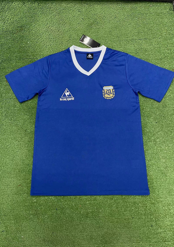 Camiseta Argentina Visitante 1986 Retro frontal