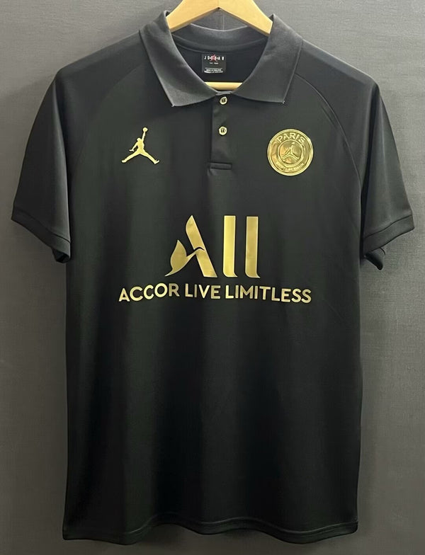 Camiseta PSG Especial negra y dorada 25-26 frontal