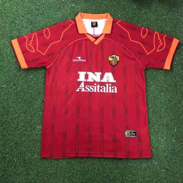 Camiseta AS Roma Local 99-00 Retro frontal
