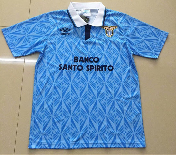 Camiseta Lazio Local 91-92 frontal