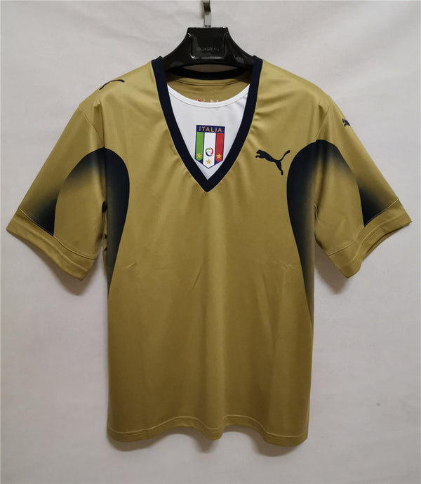 Camiseta Italia Portero 2006 Retro frontal