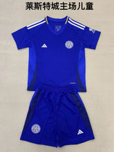 Leicester City Local Niños 24-25 Pantalones y Camisetas de Fútbol
