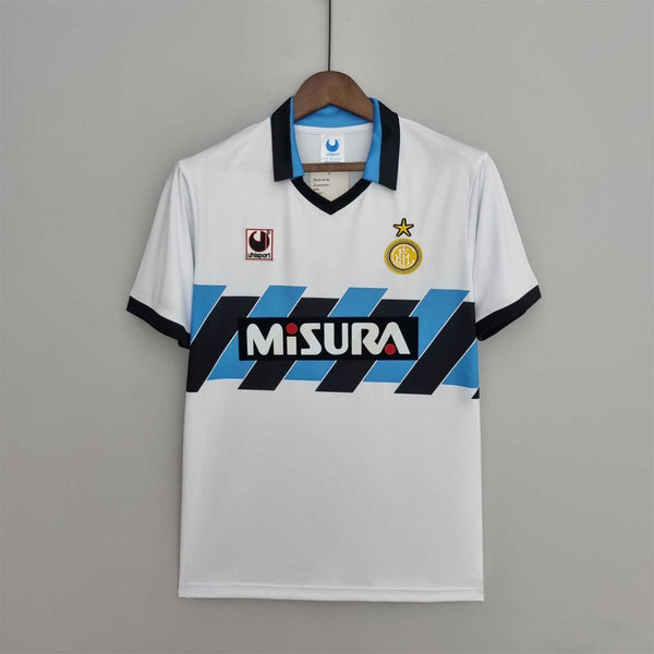 Camiseta Inter de Milán Visitante 90-91 Retro frontal
