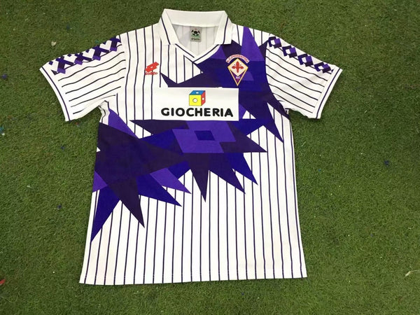 Camiseta Fiorentina Visitante 91-92 Retro frontal