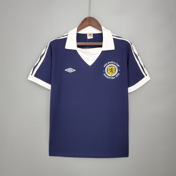 Camiseta Escocia Local 1978 Retro frontal