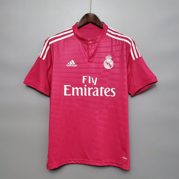 Camiseta Real Madrid Visitante Rosa 14-15 frontal