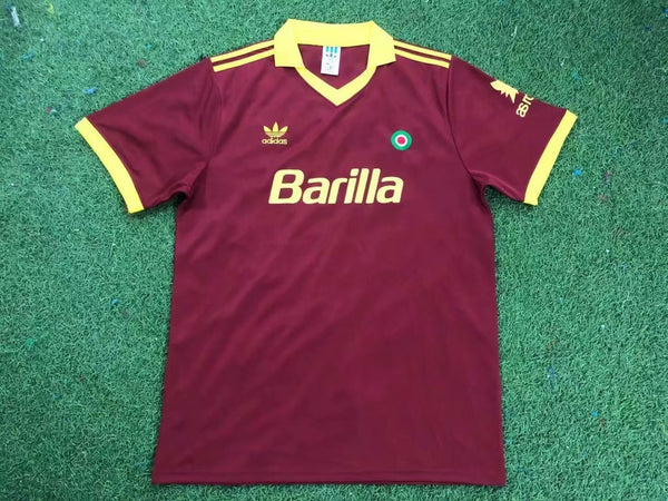 Camiseta AS Roma Local 91-92 Retro frontal