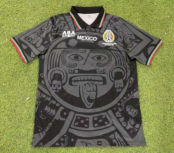 Camiseta Mexico Retro 1998 Negra frontal