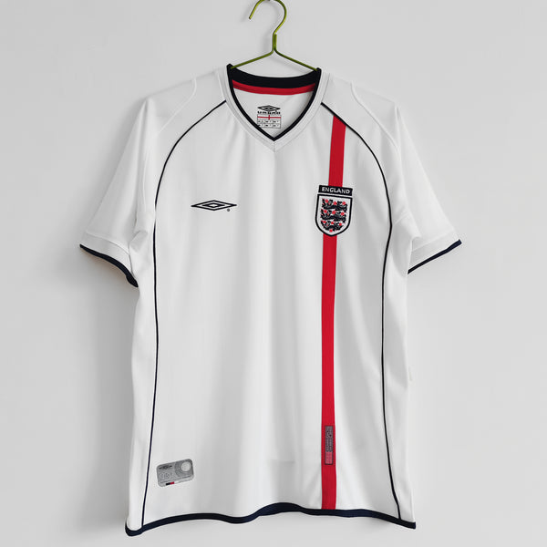 Camiseta Inglaterra Local 2002 Retro frontal