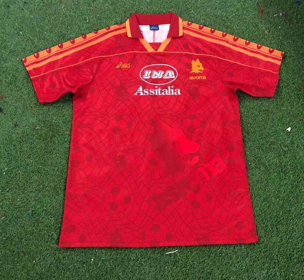 Camiseta AS Roma Local 95-96 Retro frontal