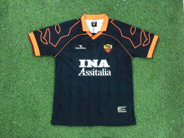 Camiseta AS Roma Visitante 99-00 frontal