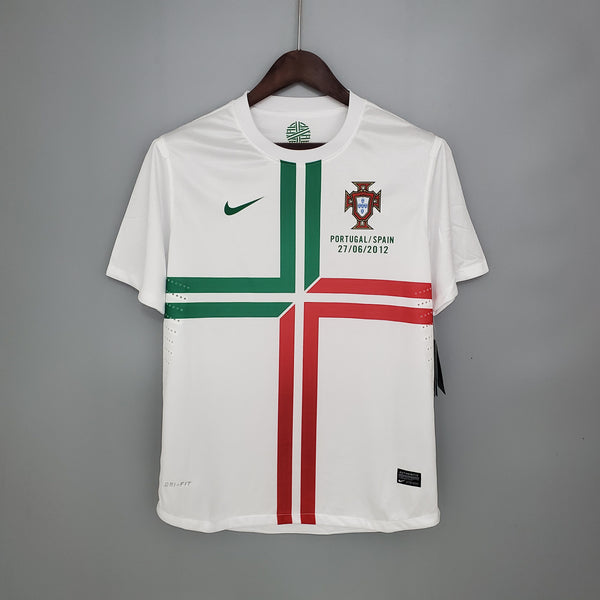 Camiseta Portugal Visitante 2012 Retro frontal