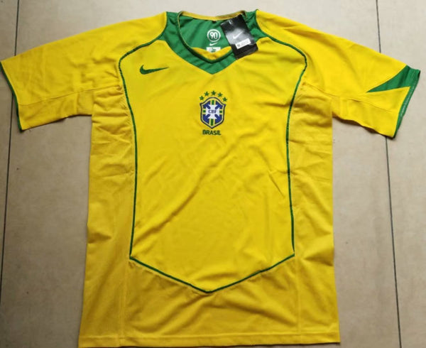 Camiseta Brasil Local 03-04 Retro frontal