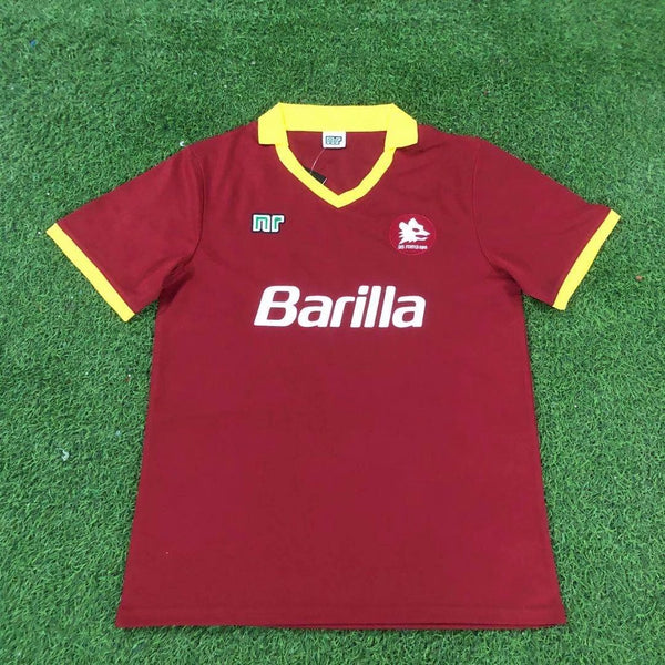 Camiseta AS Roma Local 87-88 Retro frontal