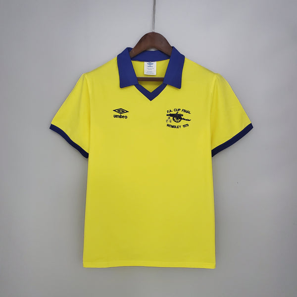 Camiseta Arsenal Visitante 77-78 frontal
