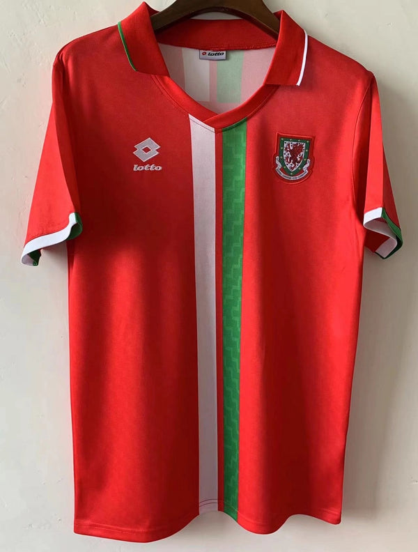 Camiseta Gales Local 96-98 Retro frontal