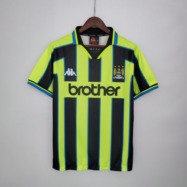 Camiseta Manchester City Visitante 98-99 Retro frontal