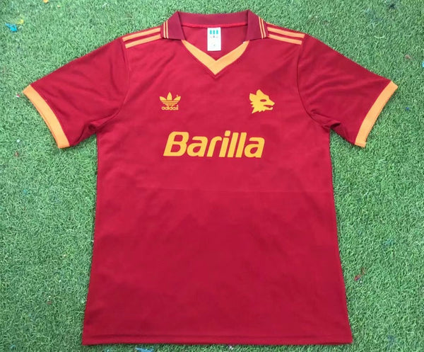 Camiseta AS Roma Local 92-94 Retro frontal