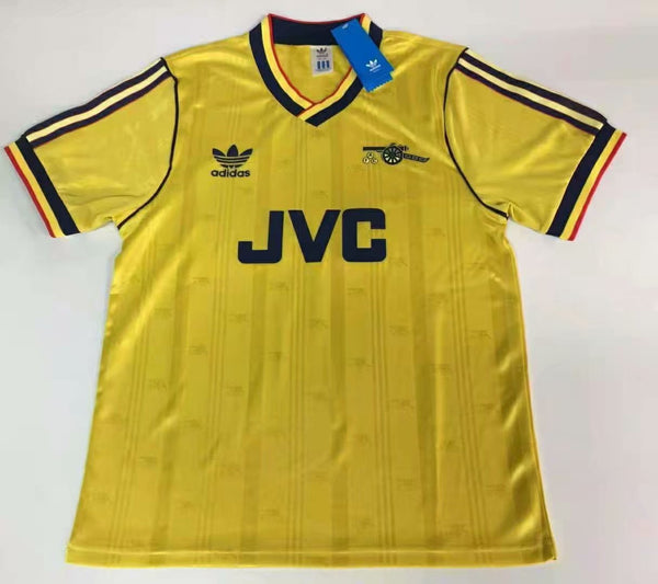 Camiseta Arsenal Visitante 86-88 Retro frontal