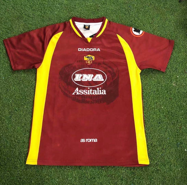 Camiseta AS Roma Local 97-98 Retro frontal