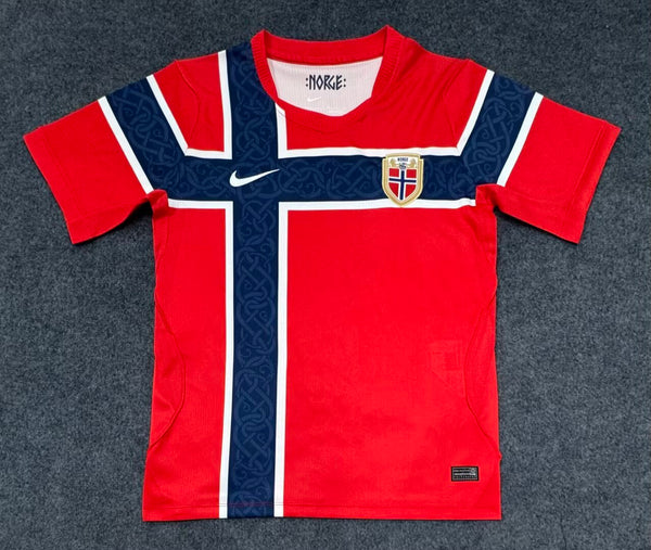 Camiseta Noruega Local Mundial 2026 frontal