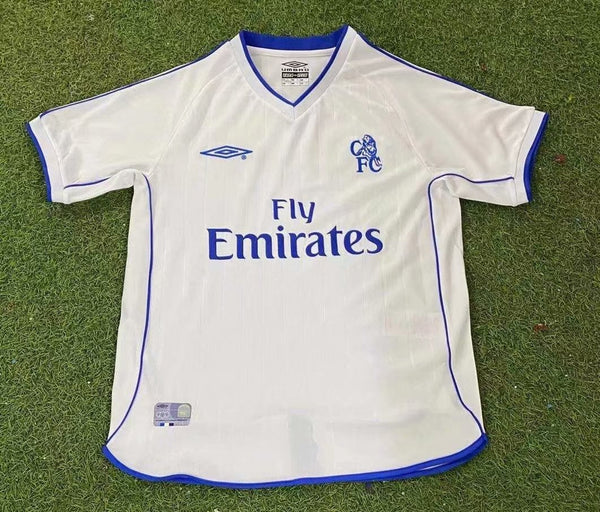 Camiseta Chelsea FC Visitante 01-03 Retro frontal