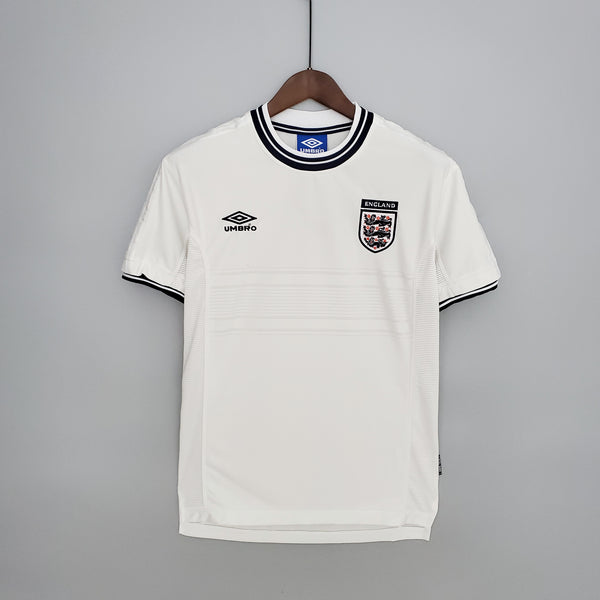 Camiseta Inglaterra Local 2000 Retro frontal