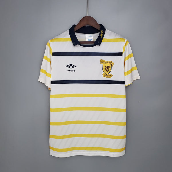 Camiseta Escocia Visitante 88-90 Retro frontal