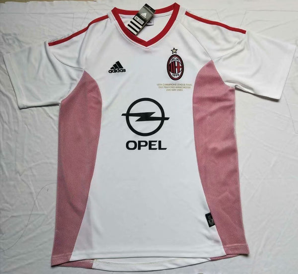 Camiseta AC Milan Visitante 02-03 Retro frontal