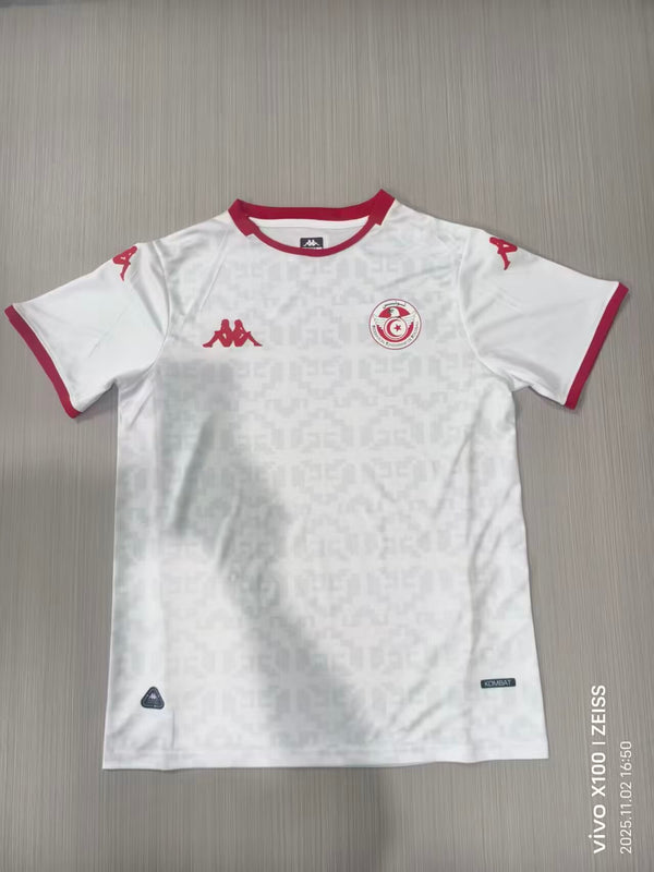 Camiseta Túnez Visitante Mundial 2026 frontal