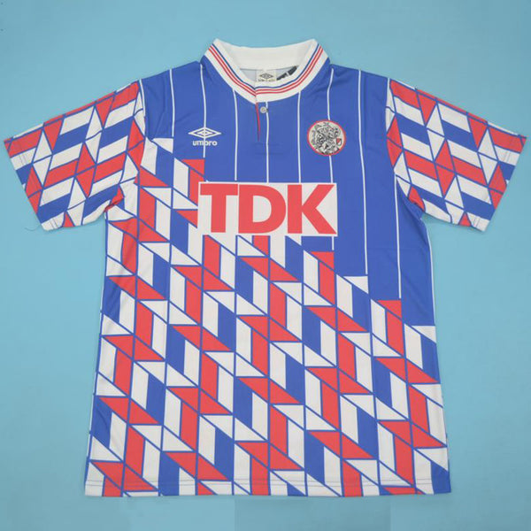 Camiseta Ajax Visitante 89-90 Retro frontal