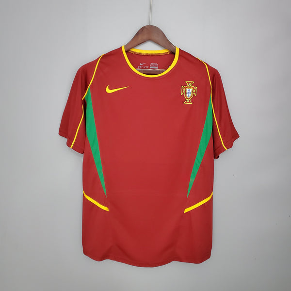 Camiseta Portugal Local 2002 Retro frontal