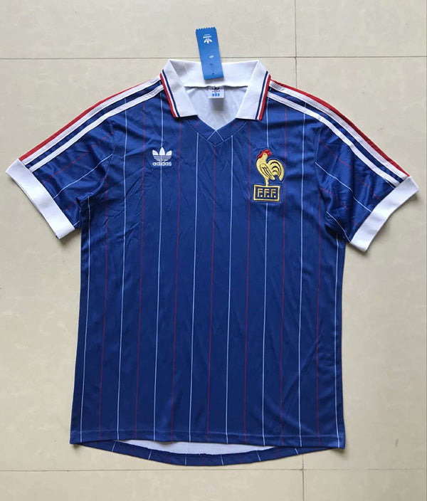 Camiseta Francia Local 1982 Retro frontal