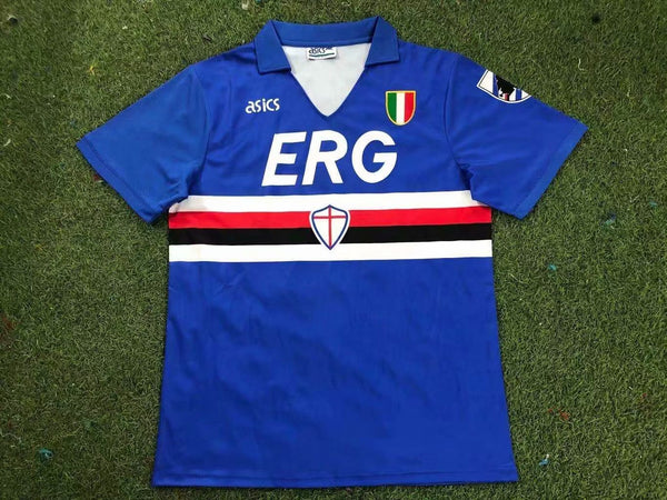 Camiseta Sampdoria Local 91-92 frontal